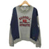 ラッセルアスレチック RUSSELL ATHLETIC 90S USA製 前V フロント ロゴ 切り替え クルーネック スウェット メンズ import:M