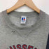 ラッセルアスレチック RUSSELL ATHLETIC 90S USA製 前V フロント ロゴ 切り替え クルーネック スウェット メンズ import:M