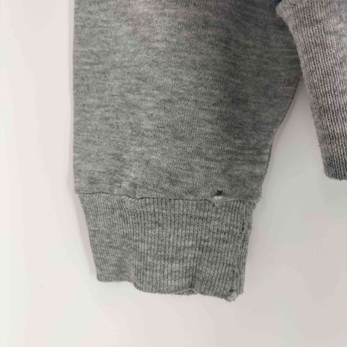 ラッセルアスレチック RUSSELL ATHLETIC 90S USA製 前V フロント ロゴ 切り替え クルーネック スウェット メンズ import:M