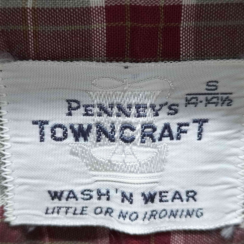 タウンクラフト TOWNCRAFT 船タグ ボックスシルエット オープンカラーチェックシャツ レディース S/14-14 1/2