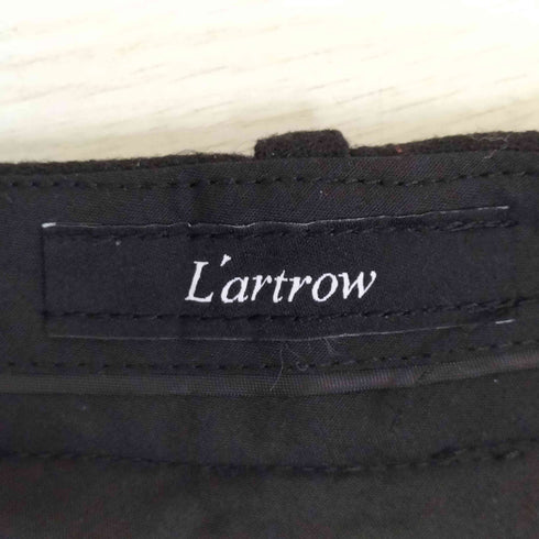 Lartrow レザー切替ストレートパンツ メンズ JPN:M