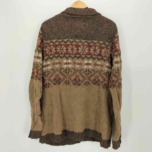 90S HEIRLOOM COLLECTIBLES ノルディック柄 シュールカラー ラミー ニット カーディガン レディース import:L