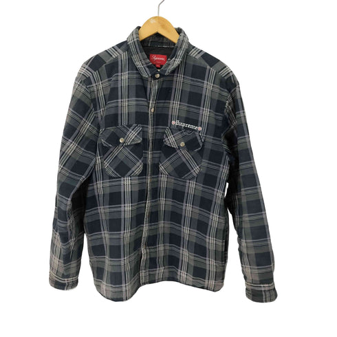 シュプリーム Supreme Quilted Flannel Shirt キルティング フランネルシャツ ジャケット メンズ import:L
