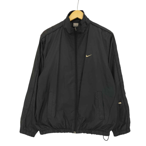 ナイキ NIKE 00s スウッシュ刺繍 裾ドローコード 裏地メッシュ ジップアップジャケット メンズ import:L