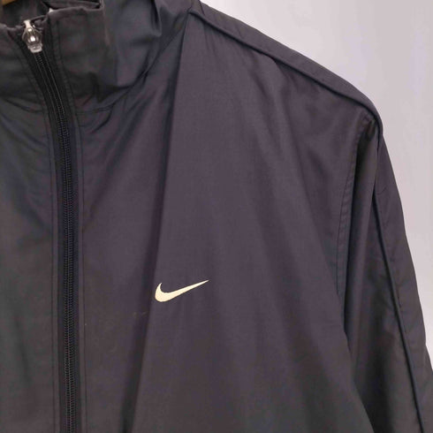 ナイキ NIKE 00s スウッシュ刺繍 裾ドローコード 裏地メッシュ ジップアップジャケット メンズ import:L