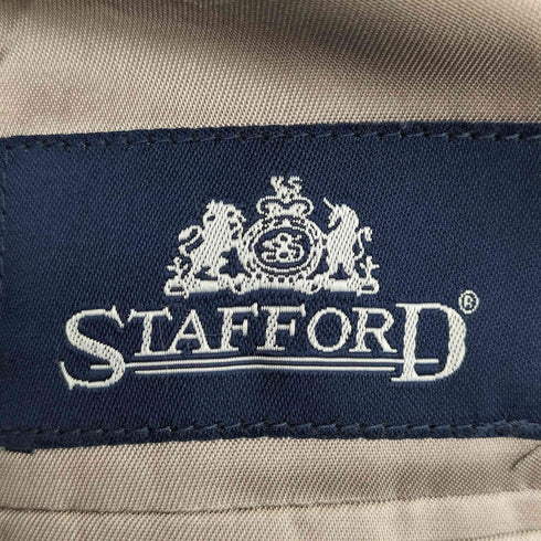 スタッフォード STAFFORD シルク パワーショルダー ツイード 2Bテーラードジャケット メンズ 40