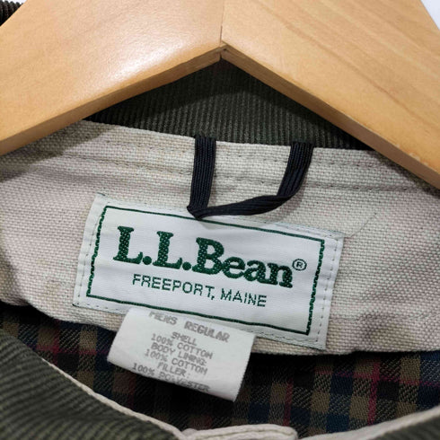 エルエルビーン L.L.Bean 80S 裏地チェック ハンティングジャケット PRIMALOFT メンズ import:M
