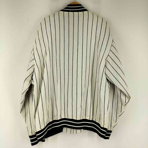 RAWBLUE 90S リネン混 ストライプ ブルゾン メンズ import:XXL