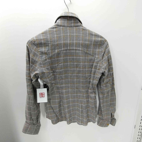 ヴィヴィアンウエストウッドレッドレーベル Vivienne Westwood RED LABEL 丸襟フランネルシャツ レディース M