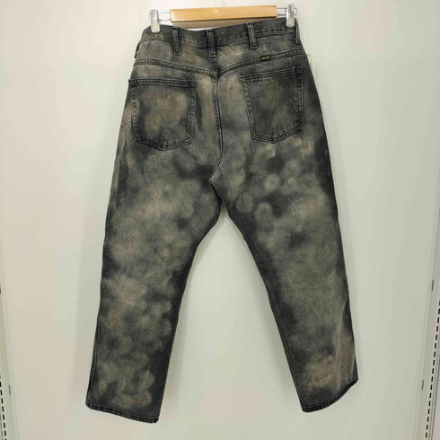 ラスラー RUSTLER 加工デザイン ブラックデニムパンツ メンズ 36/29