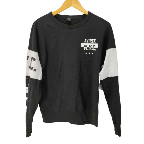 アヴィレックス AVIREX SWITCHING VARSITY クルーネックスウェットシャツ メンズ JPN:M