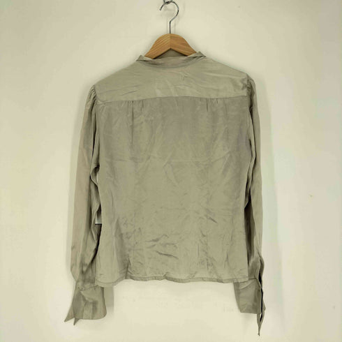 アニエスベー agnes b. 90S シルクサテンシャツ レディース 2