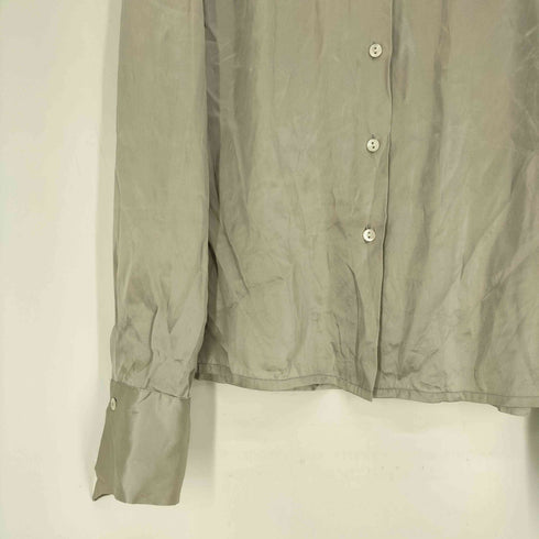アニエスベー agnes b. 90S シルクサテンシャツ レディース 2