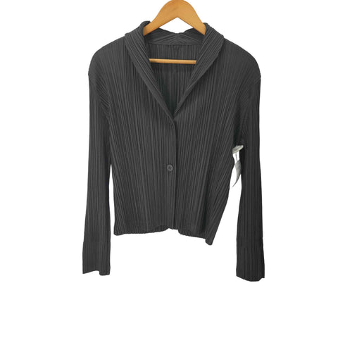 プリーツプリーズイッセイミヤケ PLEATS PLEASE ISSEY MIYAKE プリーツ ショールカラー テーラードジャケット レディース JPN:4