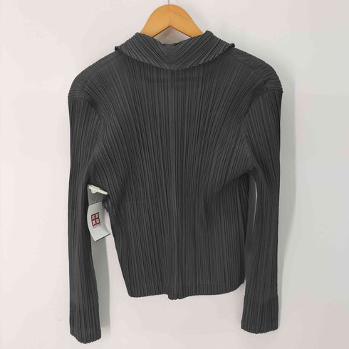 プリーツプリーズイッセイミヤケ PLEATS PLEASE ISSEY MIYAKE プリーツ ショールカラー テーラードジャケット レディース JPN:4