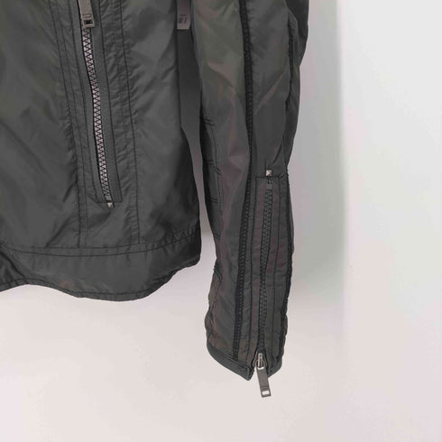 ディーゼル DIESEL 90-00sマルチジップ スタッズ ナイロン ブルゾン メンズ import:S