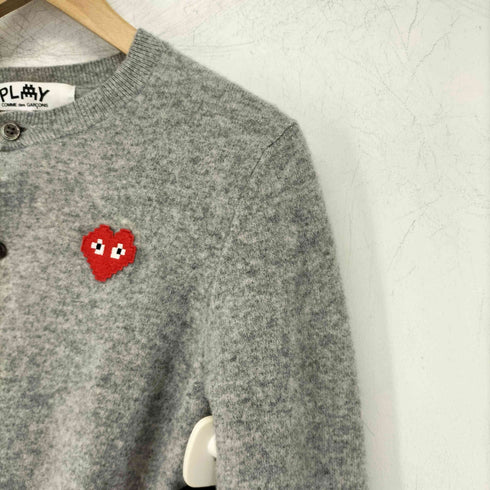 プレイコムデギャルソン PLAY COMME des GARCONS AD2022 Cardigan Invader Emblem レディース JPN:L
