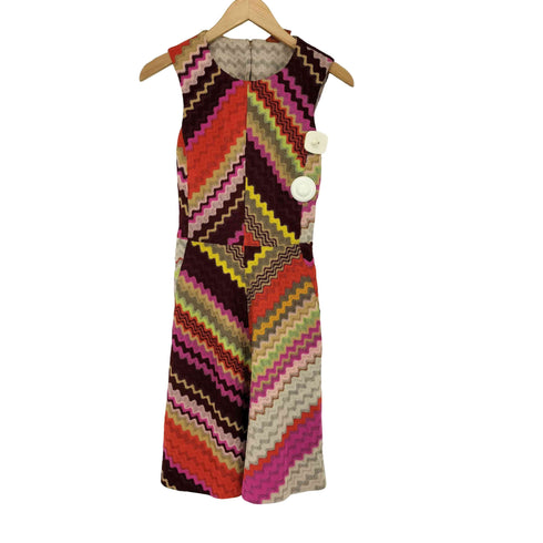 ミッソーニ MISSONI 総柄パネルデザイン ワンピース レディース JPN:38