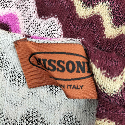 ミッソーニ MISSONI 総柄パネルデザイン ワンピース レディース JPN:38