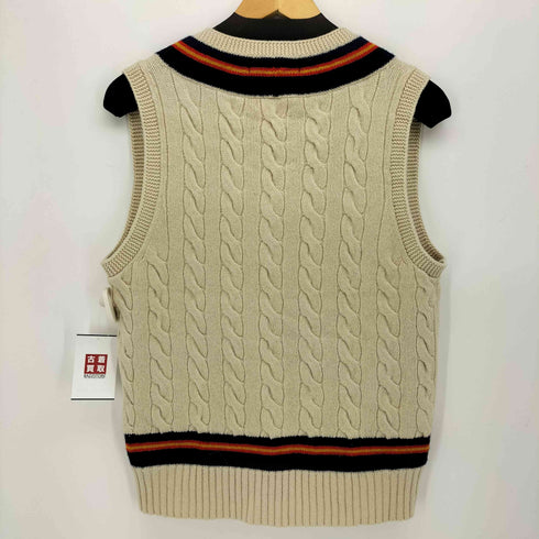 ポロバイラルフローレン Polo by RALPH LAUREN ウール カシミヤ チルデン ケーブル ニット ベスト メンズ import:L