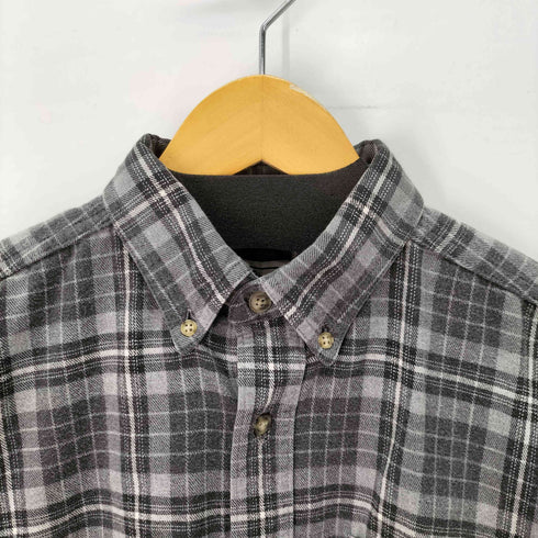 エルエルビーン L.L.Bean カナダ製 ボタンダウン コットン チェック フランネルシャツ メンズ import:M