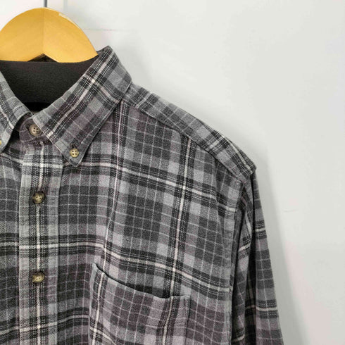 エルエルビーン L.L.Bean カナダ製 ボタンダウン コットン チェック フランネルシャツ メンズ import:M