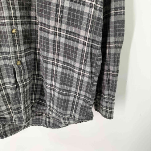 エルエルビーン L.L.Bean カナダ製 ボタンダウン コットン チェック フランネルシャツ メンズ import:M