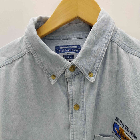オールスポーツ ALL sport 90S REAL DOOD DENIM デニム ボタンダウン L/S シャツ メンズ import:XL