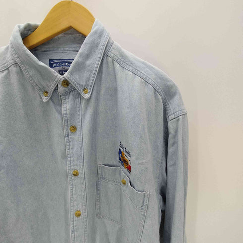 オールスポーツ ALL sport 90S REAL DOOD DENIM デニム ボタンダウン L/S シャツ メンズ import:XL