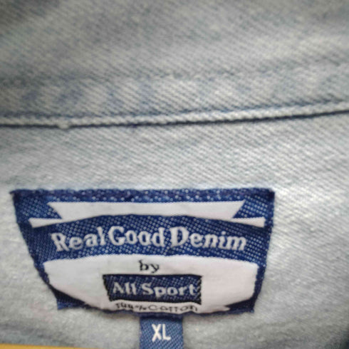 オールスポーツ ALL sport 90S REAL DOOD DENIM デニム ボタンダウン L/S シャツ メンズ import:XL