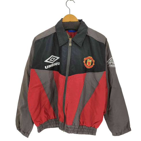 アンブロ UMBRO 90s 背面ロゴプリント 企業 チームロゴ ワッペンナイロンジャケット メンズ JPN:S