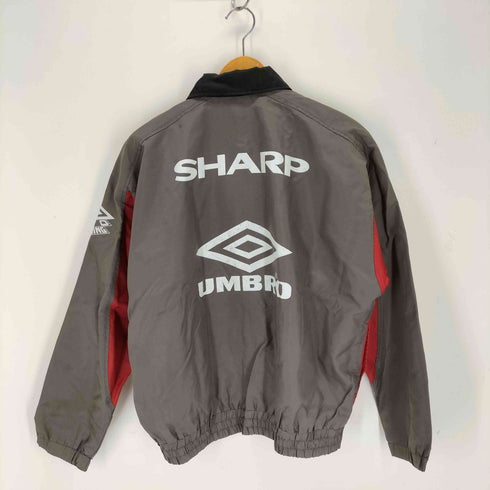 アンブロ UMBRO 90s 背面ロゴプリント 企業 チームロゴ ワッペンナイロンジャケット メンズ JPN:S