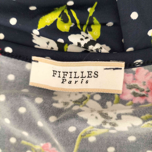 フィフィーユパリ FIFILLES PARIS フラワープリントストレッチワンピース レディース