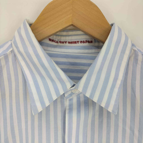 パパス papas WALL GUY SHIRT ストライプ L/S レギュラーカラーシャツ メンズ JPN:L