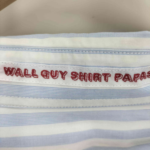 パパス papas WALL GUY SHIRT ストライプ L/S レギュラーカラーシャツ メンズ JPN:L