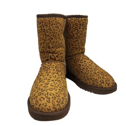 アグ UGG CLASSIC SHORT クラシック ショート レオパード 柄 ムートン ブーツ レディース US:7