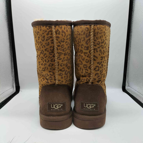 アグ UGG CLASSIC SHORT クラシック ショート レオパード 柄 ムートン ブーツ レディース US:7