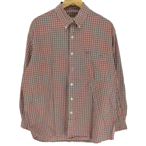 エディーバウアー Eddie Bauer 90S 白タグ ギンガムチェック L/S B.D シャツ メンズ import:M