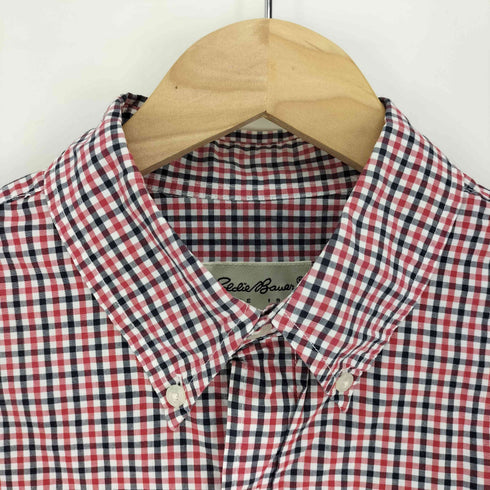 エディーバウアー Eddie Bauer 90S 白タグ ギンガムチェック L/S B.D シャツ メンズ import:M