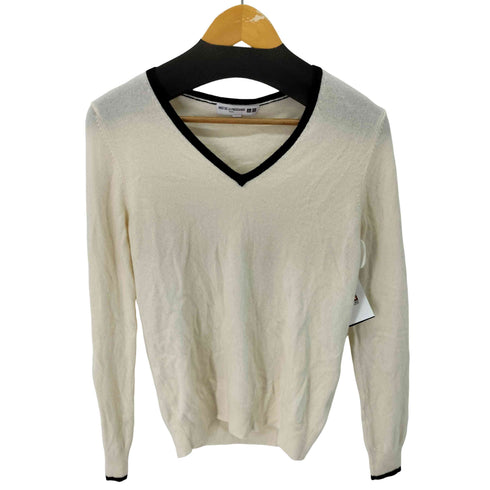 ユニクロイネスドラフレサンジュ UNIQLO INES DE LA FRESSANGE カシミヤ100% Vネック ニット セーター レディース JPN:L