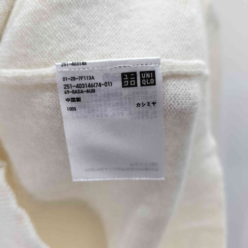 ユニクロイネスドラフレサンジュ UNIQLO INES DE LA FRESSANGE カシミヤ100% Vネック ニット セーター レディース JPN:L