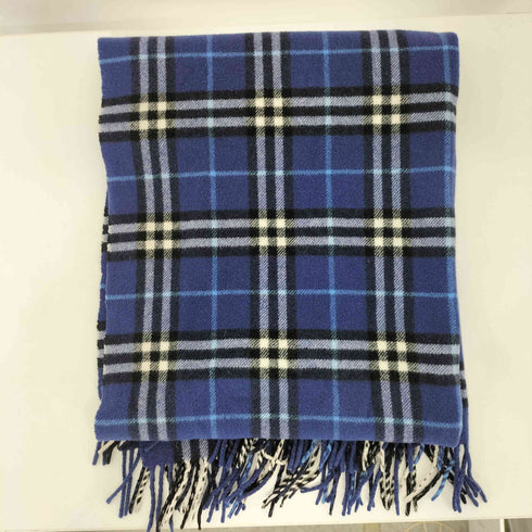 バーバリーズ BURBERRYS ウールカシミヤ フリンジ ノバチェック マフラー レディース
