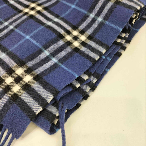 バーバリーズ BURBERRYS ウールカシミヤ フリンジ ノバチェック マフラー レディース