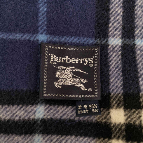 バーバリーズ BURBERRYS ウールカシミヤ フリンジ ノバチェック マフラー レディース