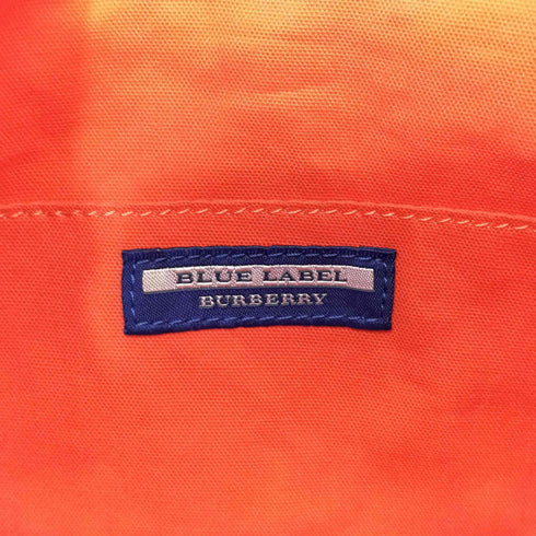 バーバリーブルーレーベル BURBERRY BLUE LABEL 総柄 キャンバス ショルダーバッグ レディース