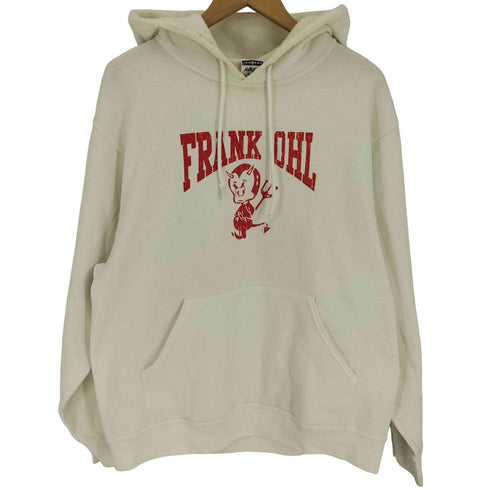 90S JERZEESボディ FRANK OHL デビル プリント ポリコットン プルオーバー パーカー メンズ import:M