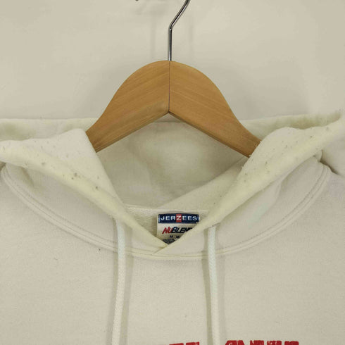 90S JERZEESボディ FRANK OHL デビル プリント ポリコットン プルオーバー パーカー メンズ import:M