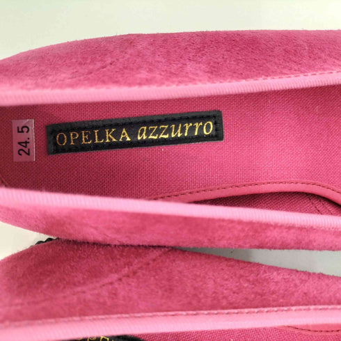 OPELKA azzurro レースアップ スエード バレエシューズ レディース JPN:24.5
