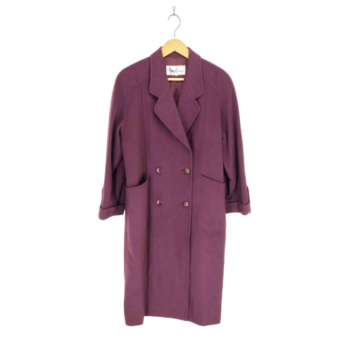 cashmere ダブルチェスターコート レディース F