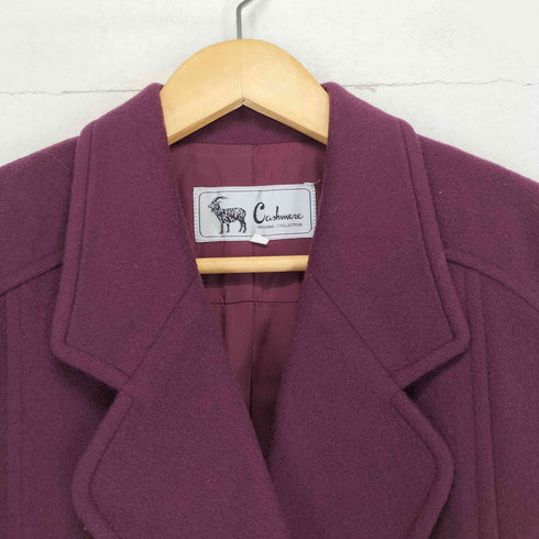 cashmere ダブルチェスターコート レディース F